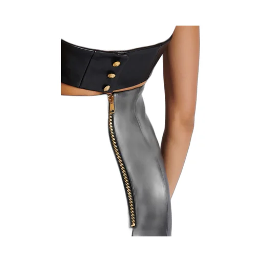 Strapless Lambskin Dress