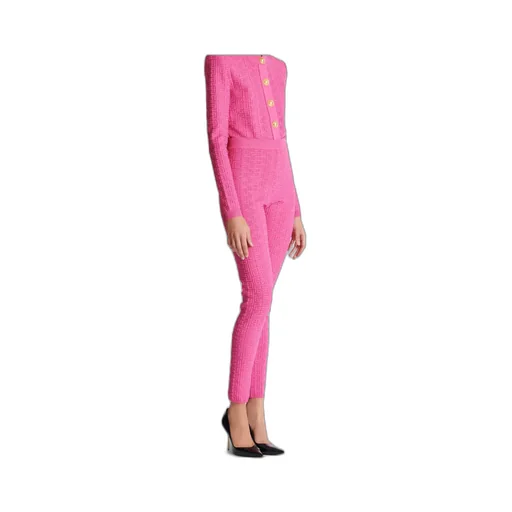 Knit Leggings With Monogram