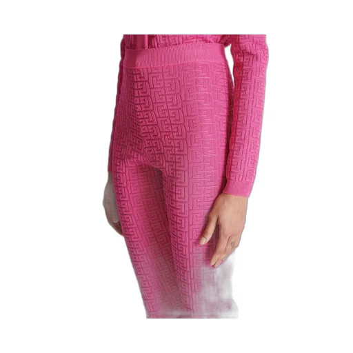 Knit Leggings With Monogram