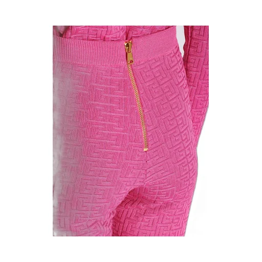 Knit Leggings With Monogram