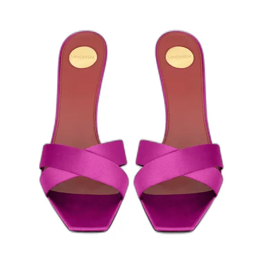 Opyum Mules In Satin Crepe