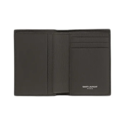 Saint Laurent Tiny Cassandre Credit Card Wallet