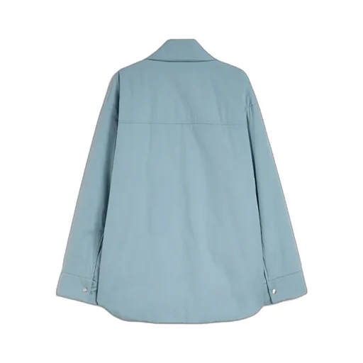 Cotton Poplin Padded Overshirt