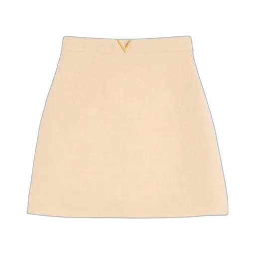 Valentino Logo Plaque Mini Skirt