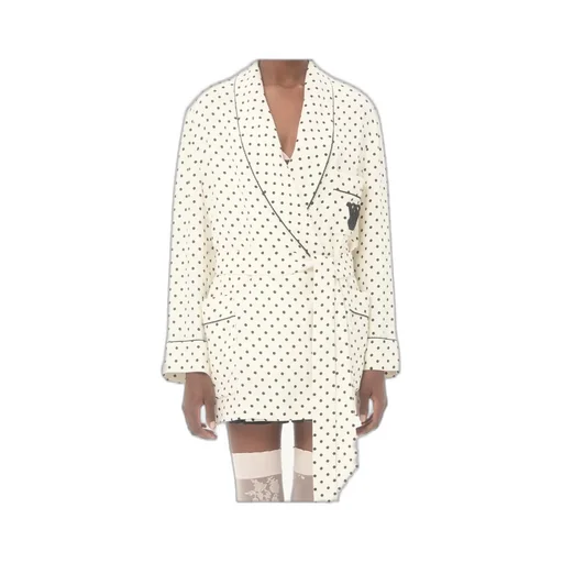 Valentino Polka Dot Printed Belted Blazer