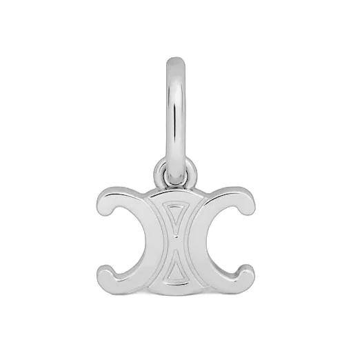 Celine Charms Triomphe In Brass With Rhodium Finish