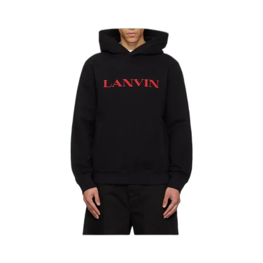 Embroidered Cotton Hooded Sweatshirt