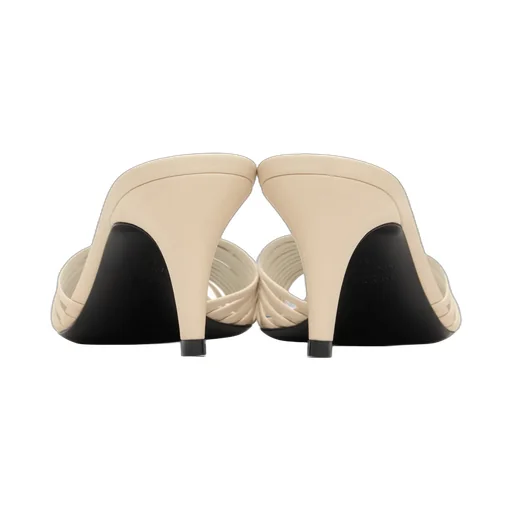 Leather Woven Heart-Shaped High-Heeled Sandals