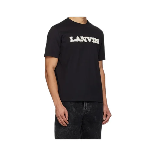 Imitation Lambswool Logo Cotton T-Shirt