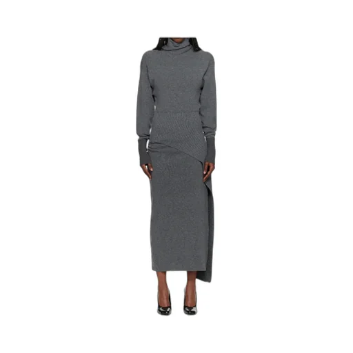 Wool And Cashmere Blend Long Dress