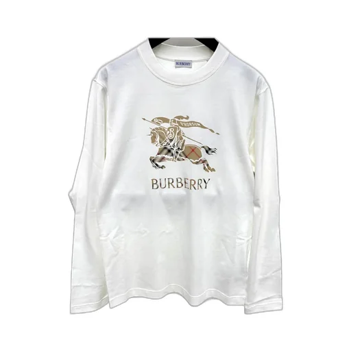 Burberry Ekd Checked Long Sleeved T-Shirt