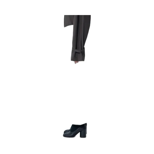 Back Zipper Midi Skirt
