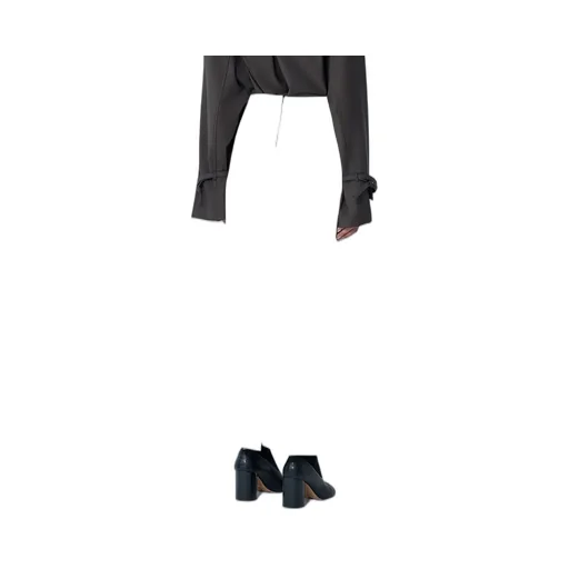 Back Zipper Midi Skirt