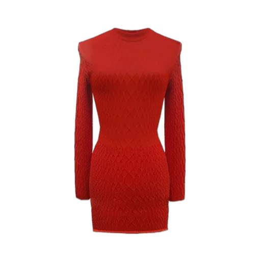 Round Neck Crocodile Print Bodycon Dress