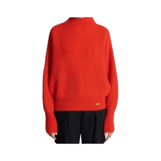 Mohair Knit Jumper With Collar Detail