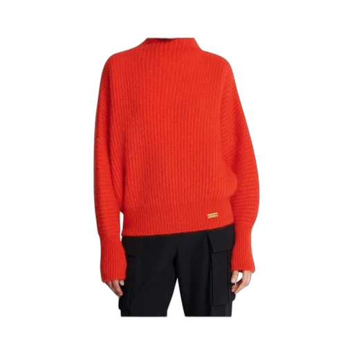 Mohair Knit Jumper With Collar Detail