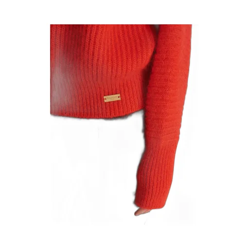 Mohair Knit Jumper With Collar Detail