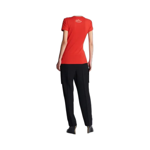 Short-Sleeved Draped Jersey T-Shirt