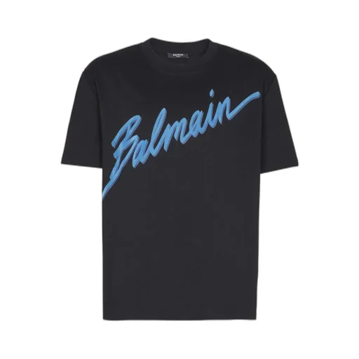 Balmain Lettre Flocked T-Shirt