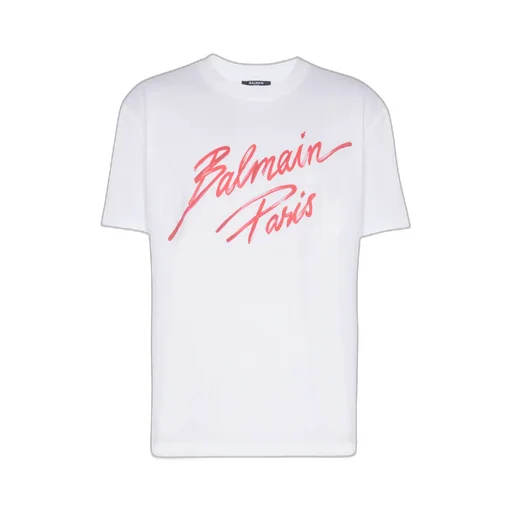 T-Shirt With Balmain Lipstick Print