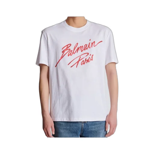 T-Shirt With Balmain Lipstick Print