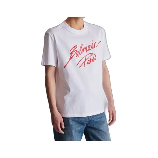 T-Shirt With Balmain Lipstick Print