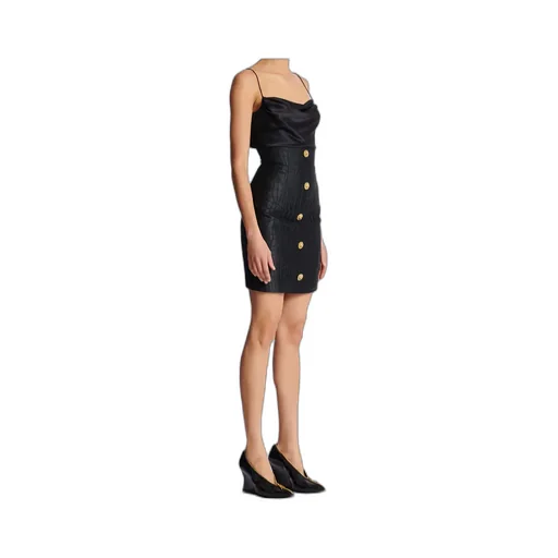 Crocodile-Look Pencil Skirt