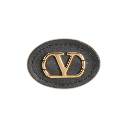 Valentino Hooded Down Jacket In Lightweight Nylon With Inlaid V And Vlogo Patch