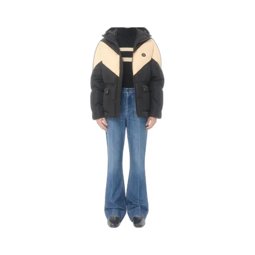 Valentino Hooded Down Jacket In Lightweight Nylon With Inlaid V And Vlogo Patch