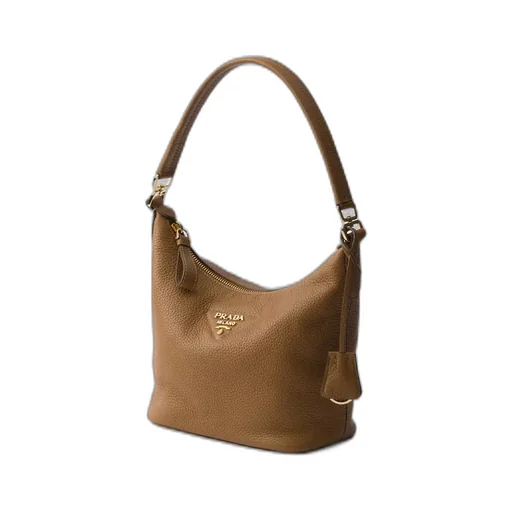 Prada Logo-Lettering Zipped Shoulder Bag