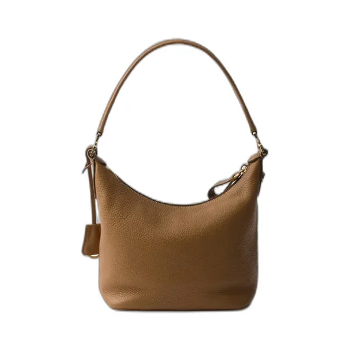 Prada Logo-Lettering Zipped Shoulder Bag