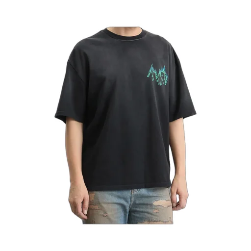 Amiri Logo Flames Crewneck T-Shirt