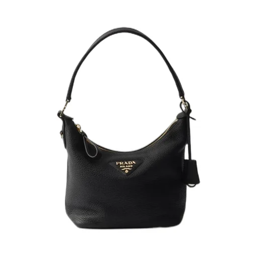 Prada Logo-Lettering Zipped Shoulder Bag