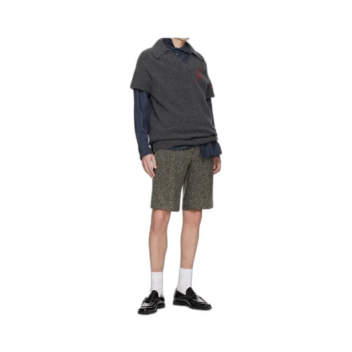 Wool And Cashmere Blend Logo Vest