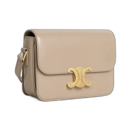 Teen Triomphe Bag In Shiny Calfskin