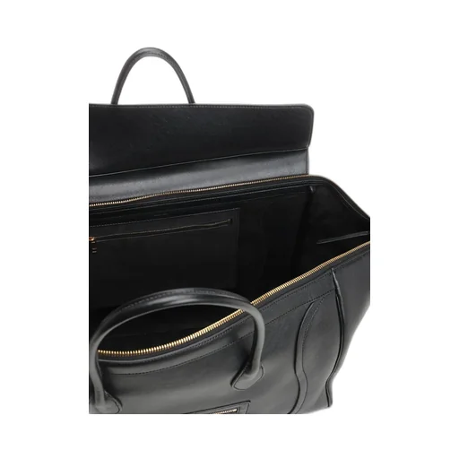 Large Luggage Supple Shiny Calfskin