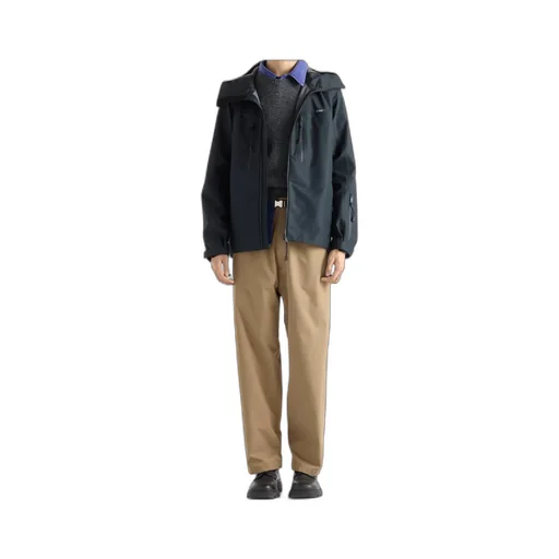 Prada Belted Straight-Leg Pants