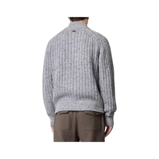 Zip-Up Ribbed Cardigan