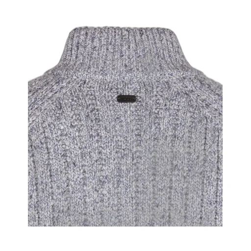 Zip-Up Ribbed Cardigan