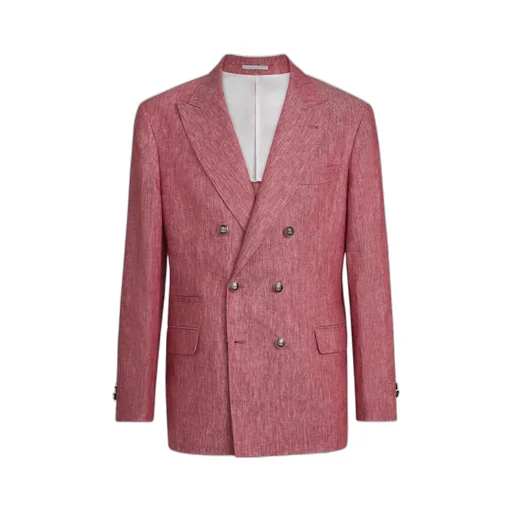 Flap Pockets Denim Buttons Blazer