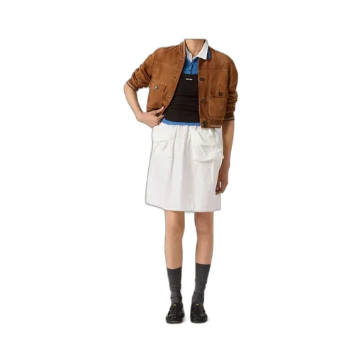 Miu Miu Striped Ribbed Vest