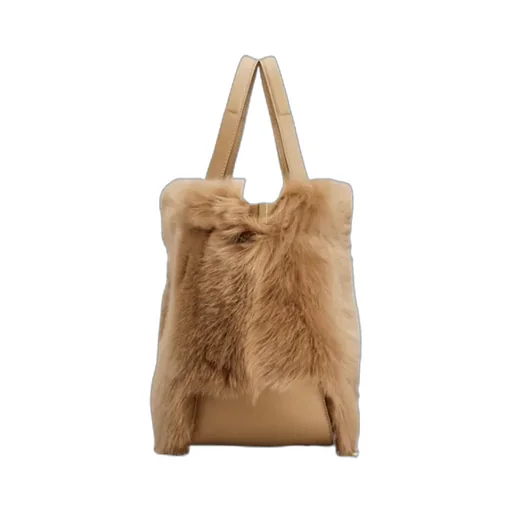 Shearling Small Tote Bag