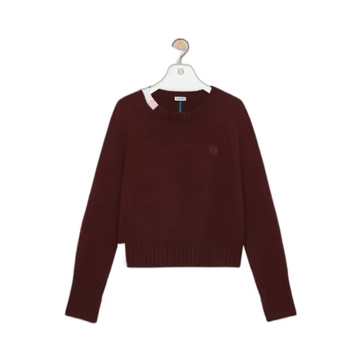 Loewe Anagram Embroidered Knitted Pullover