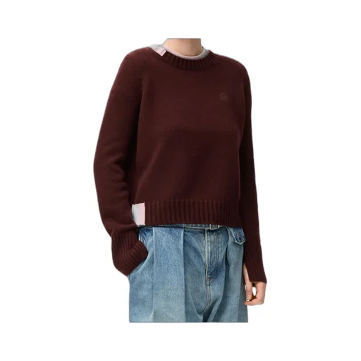 Loewe Anagram Embroidered Knitted Pullover