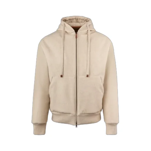 Hooded Zip-Up Bomber Jacket