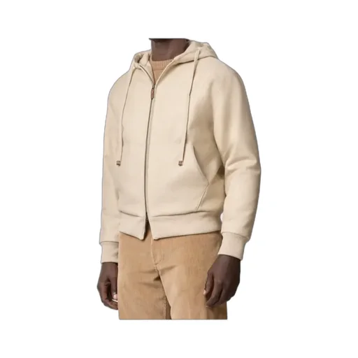 Hooded Zip-Up Bomber Jacket