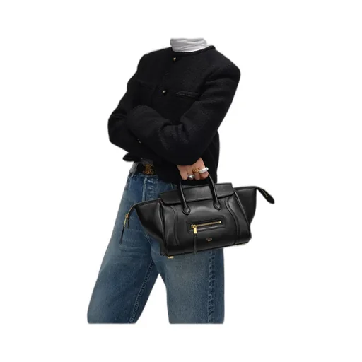 Small New Luggage In Supple Shiny Lambskin