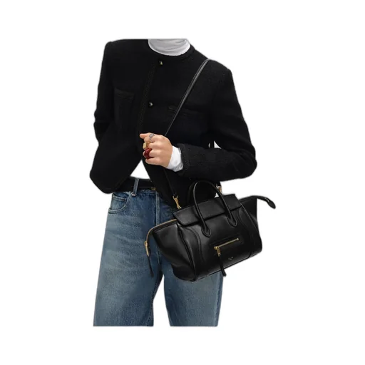 Small New Luggage In Supple Shiny Lambskin