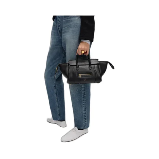 Small New Luggage In Supple Shiny Lambskin
