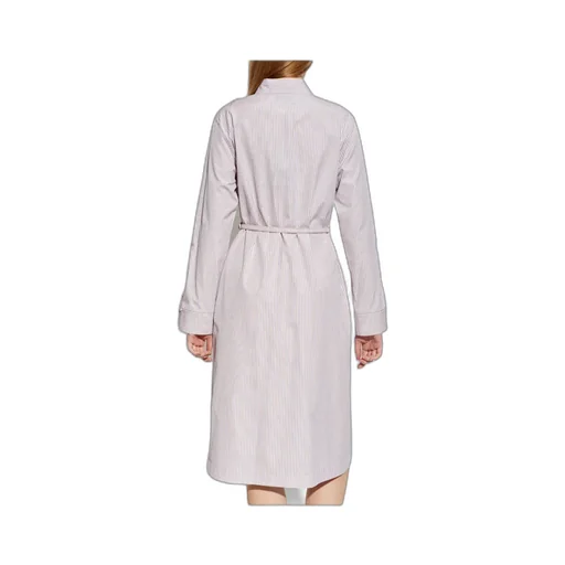 Fendi Striped Belted Waist Shirt Dress